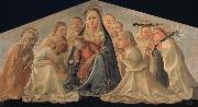 Madonna of Humility with Angels and Carmelite Saints Fra Filippo Lippi